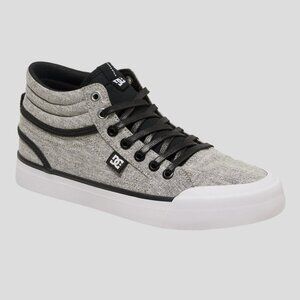 DC Women's Evan Hi TX SE Sneakers Grey Canvas Rubber